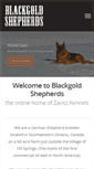 Mobile Screenshot of blackgoldshepherds.com