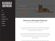 Tablet Screenshot of blackgoldshepherds.com